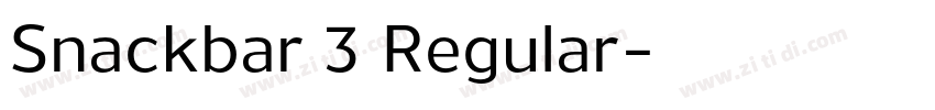 Snackbar 3 Regular字体转换